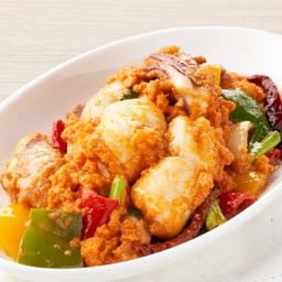 ปลาหมึกผัดไข่เค็ม