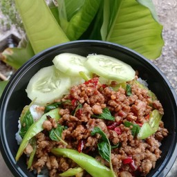 ข้าวกระเพราหมูสับ