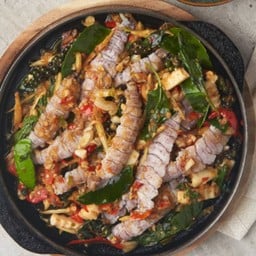 เนื้อกั้งผัดฉ่า