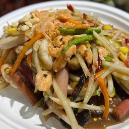 ตำโคราชไก่ยอกุ้งสด