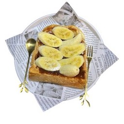 ขนมปังปิ้งช็อกโกแลตกล้วยหอม