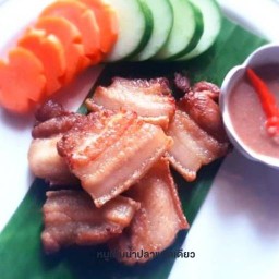หมูเค็มน้ำปลาแดดเดียว