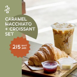 Caramel Macchiato + Croissant