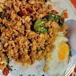 หมูสับ ผัดพริกเผา+ไข่ดาว