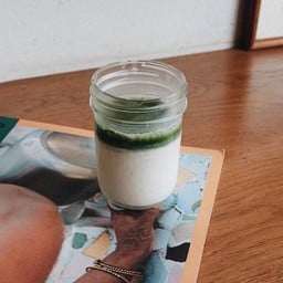 Dirty Matcha Latte (Cold)