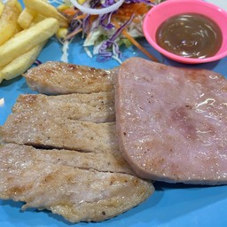 สเต๊กหมู&แฮม