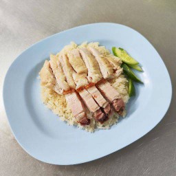 ข้าวมันไก่+หมูกรอบ