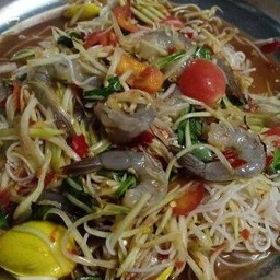 ตำซั่วปูปลาร้ากุ้งสด