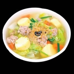 แกงจืดวุ้นเส้นเต้าหู้หมูสับ