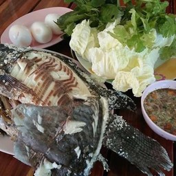 ปลาเผา ชุดเมี่ยง