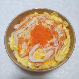 ข้าวไข่ข้น+ปูอัดไข่กุ้ง