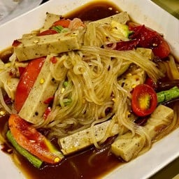 ตำเส้นเล็กปลาร้าหมูยอ