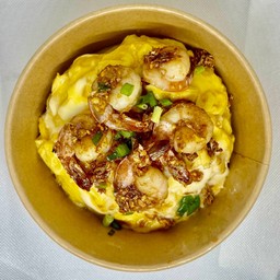 ข้าวไข่ข้นกุ้งกระเทียม