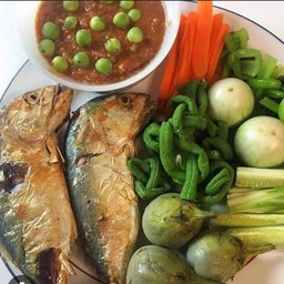 ชุดน้ำพริกกะปิผักต้ม