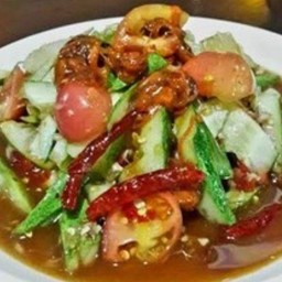 ตำถั่วหอยดองปลาร้า