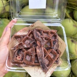 วาฟเฟิลบ้าบิ่นมะพร้าวอ่อน&ชาใต้แท้