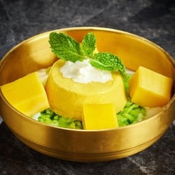 พุดดิ้งมะม่วงข้าวเหนียวมูล