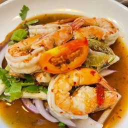 ยำกุ้งสุก