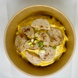 ข้าวไข่ข้นหมูยอทอด