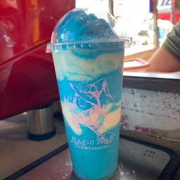 บลูฮาวายโยเกิร์ต Blue Hawaii Yogurt smoothie