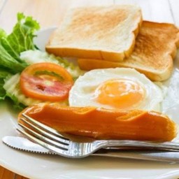 ชุดอิ่มสบาย อาหารเช้า + กาแฟร้อน