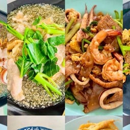 ราดหน้ายอดผัก กระเพาะปลาน้ำแดง สุกีิ้ ก๋วยเตี๋ยวคั่วไก่ ตลาดหัวถนน