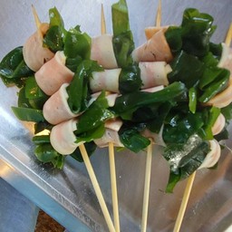 เบคอนพันสาหร่ายวากาเมะ