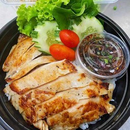 ข้าวไก่ย่าง จิ้มแจ่ว