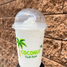 น้ำมะพร้าวนมสดปั่น