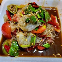 ตำเส้นเล็กกุ้งสด