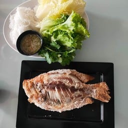 ปลาทับทิมเผา