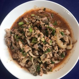 ลาบหมูสุก