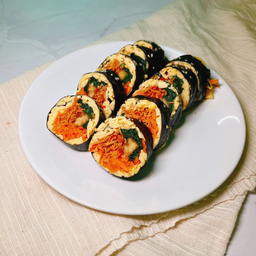 คิมบับไข่ปูอัดทอด