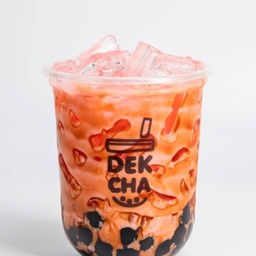 นมสดไวท์ช็อกสตรอว์เบอร์รี่ไข่มุกลาวา