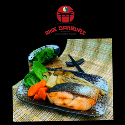 สเต็กปลาแซลมอนซอสเทอริยากิ