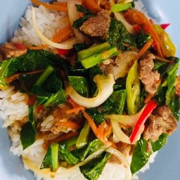 คะน้าเนื้อน้ำมันหอย