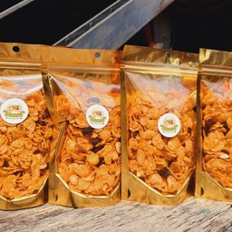 คอนเฟลกเคลือบคาราเมล ซองสีทอง80กรัม