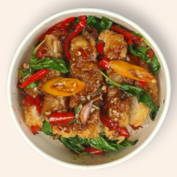 กระเพราทงคัตสึ Tonkatsu Basil