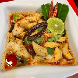 เกี๊ยวกุ้งต้มยำแซ่บ