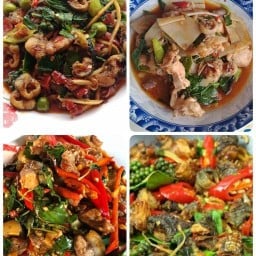 ผัดเผ็ดอาหารป่า /ตามสั่ง 107บ้านไกรทอง ฉลองกรุง53