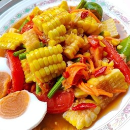 ตำข้าวโพดไข่เค็ม