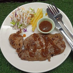 สเต็กเนื้อโคขุนสันนอก