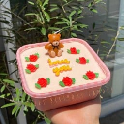 กล่องเค้ก มินิมอล สไตล์เกาหลี bento cake box cake box พร้อมส่ง
