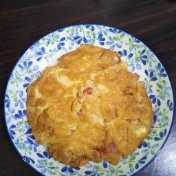 ข้าวราดไข่เจียวไก่สับ