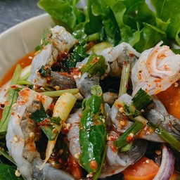 ตำกุ้งสด