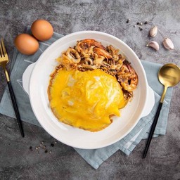 ข้าวไข่ข้น คั่วพริกเกลือ