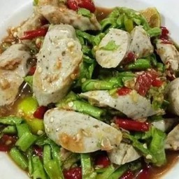 ตำถั่วหมูยอปลาร้า