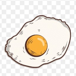 계란후라이Fried egg(완숙만 가능..only well done)