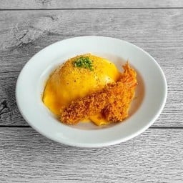 ข้าวไข่ข้นชีสส..กุ้งเทมปุระ