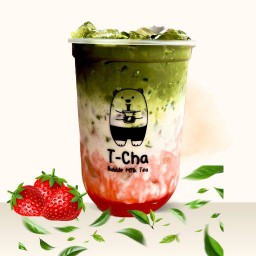 สตรอเบอร์รี่มัทฉะลาเต้L